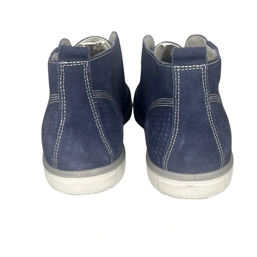 Nordstrom 1901 Blue Suede Shoes Oxfords Mens 45/12 Made In Italy Preppy Casual